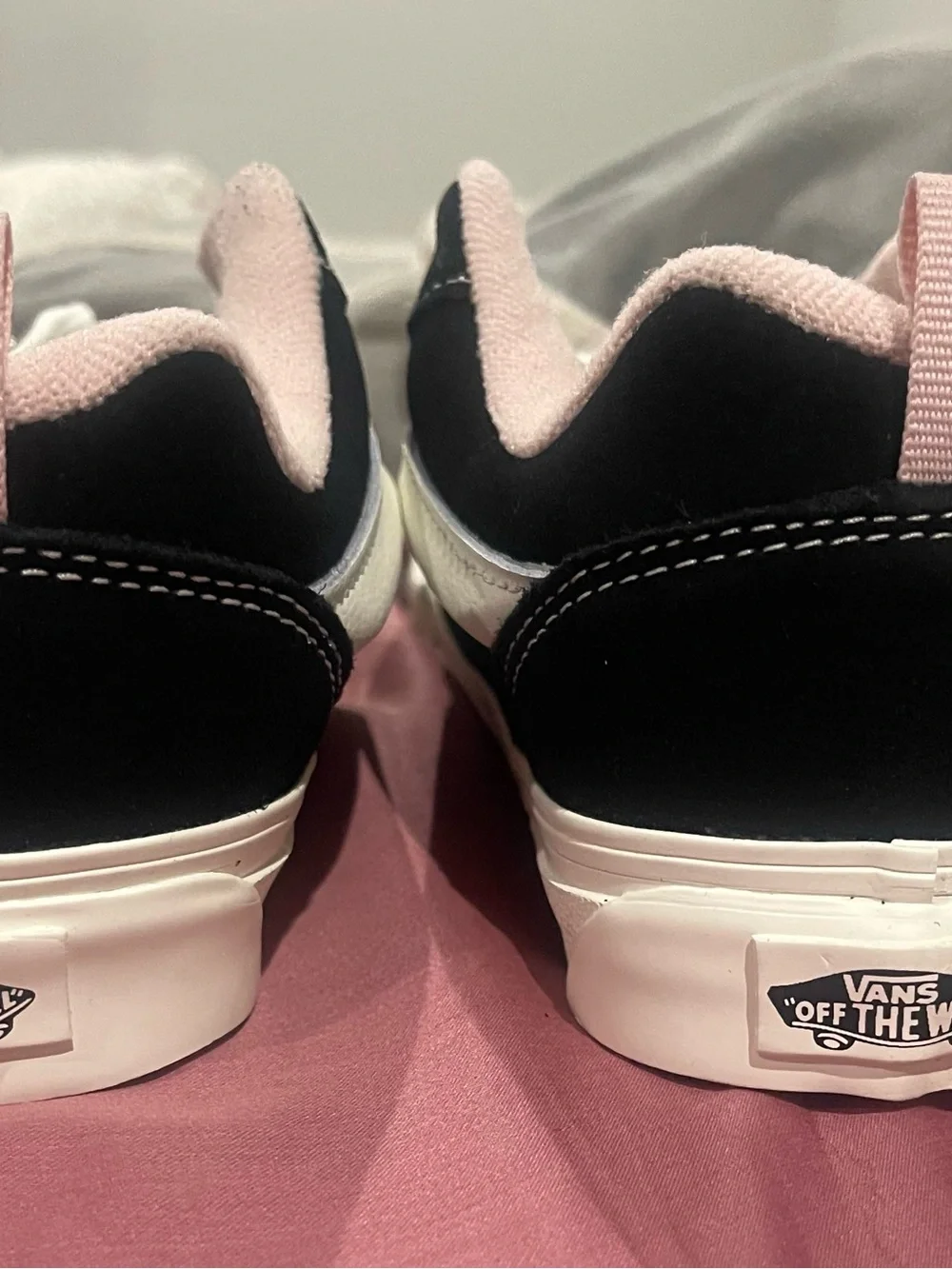 Vans Old Skool Low-Top Sneakers - Black, Pink & White Size 6 Women’s